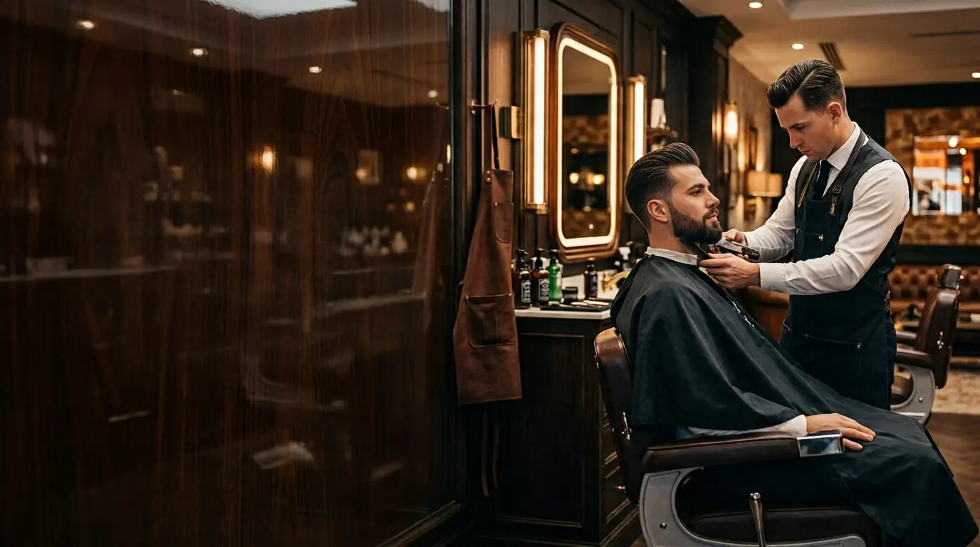 Coupe homme moderne realisee avec expertise par un barbier professionnel pres de Matoury et Remire-Montjoly